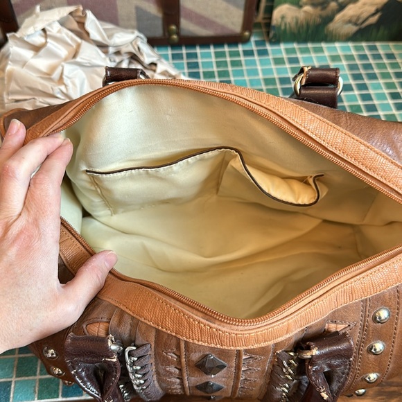 Charming Charlie Brown Studded Decor Handbag 👜 - Picture 12 of 12